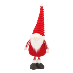 Red Gnome With LED Hat And Extendable Legs