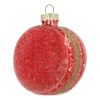 Red Macaron Christmas Ornament
