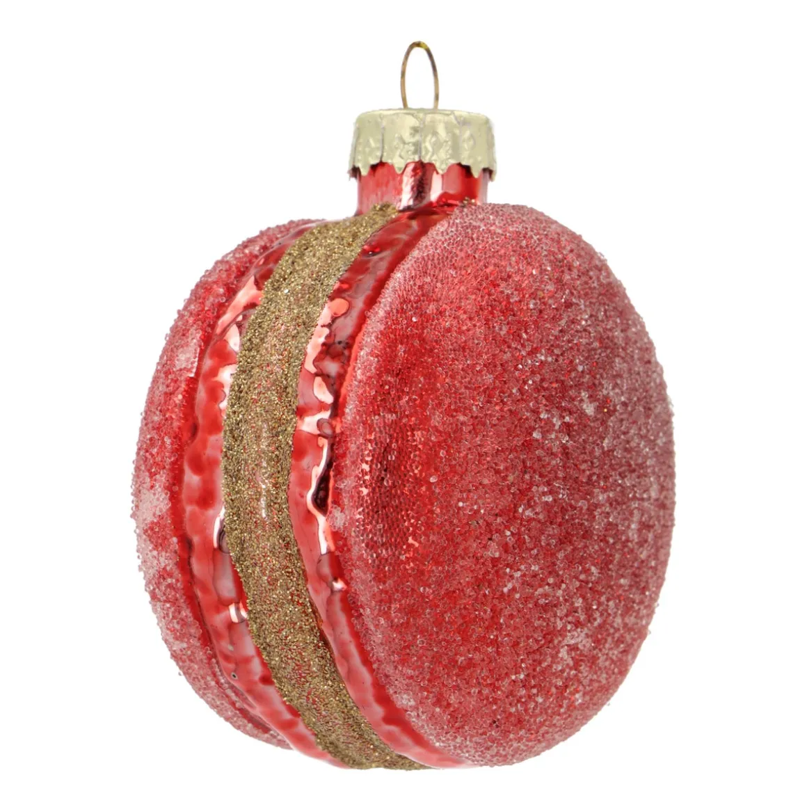 Red Macaron Christmas Ornament