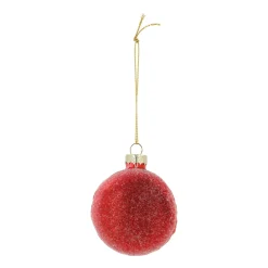 Red Macaron Christmas Ornament
