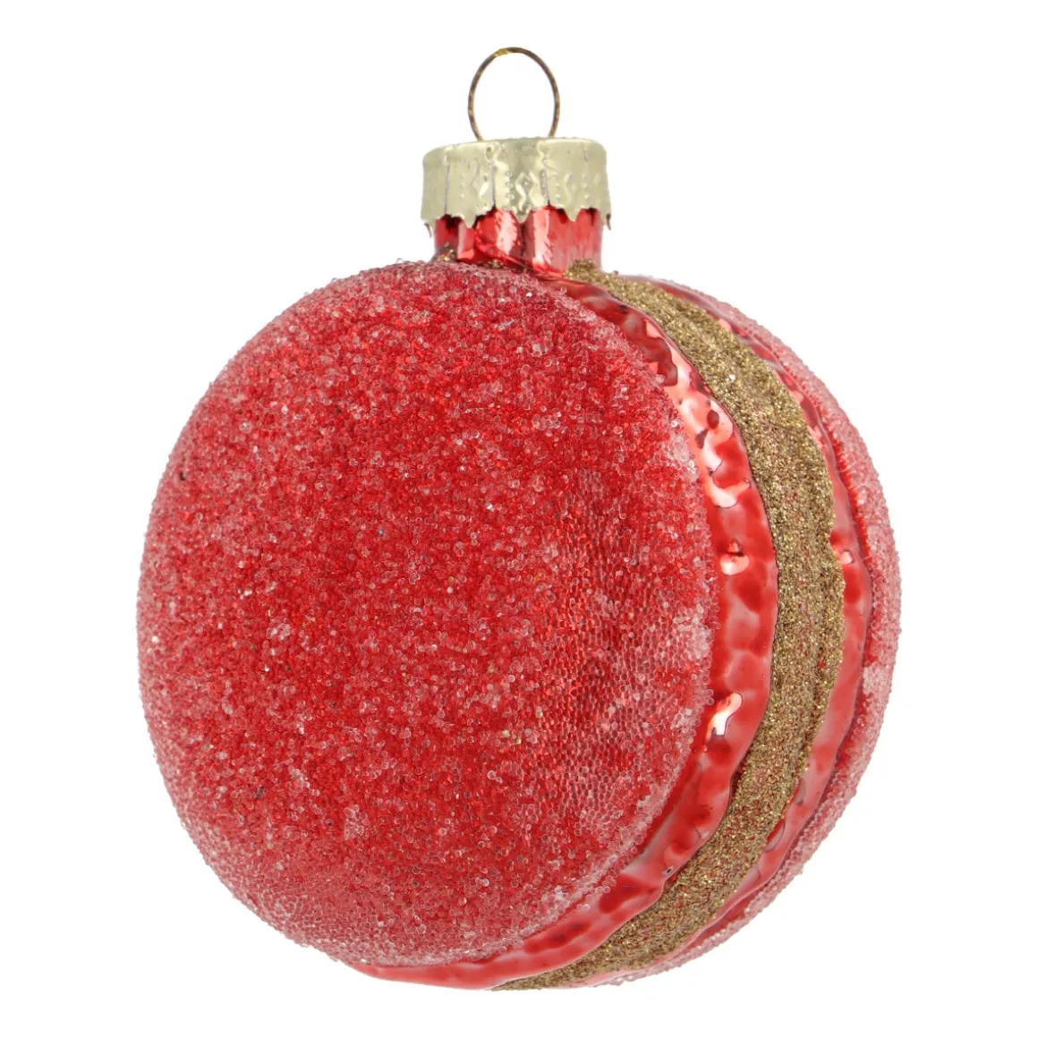 Red Macaron Christmas Ornament