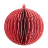 Red Paper Christmas Bauble 8 Cm
