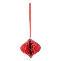 Red Paper Christmas Ornament 8 Cm
