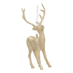 Reindeer Christmas Ornament | Champagne | 15 Cm