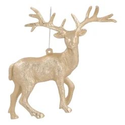 Reindeer Christmas Ornament | Champagne | 13 Cm