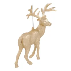 Reindeer Christmas Ornament | Champagne | 13 Cm