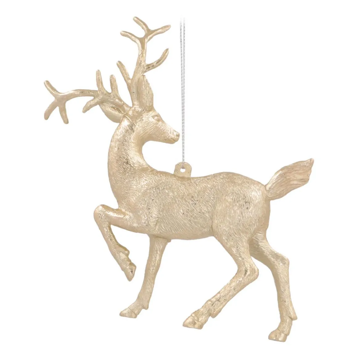 Reindeer Christmas Ornament | Champagne | 14 Cm
