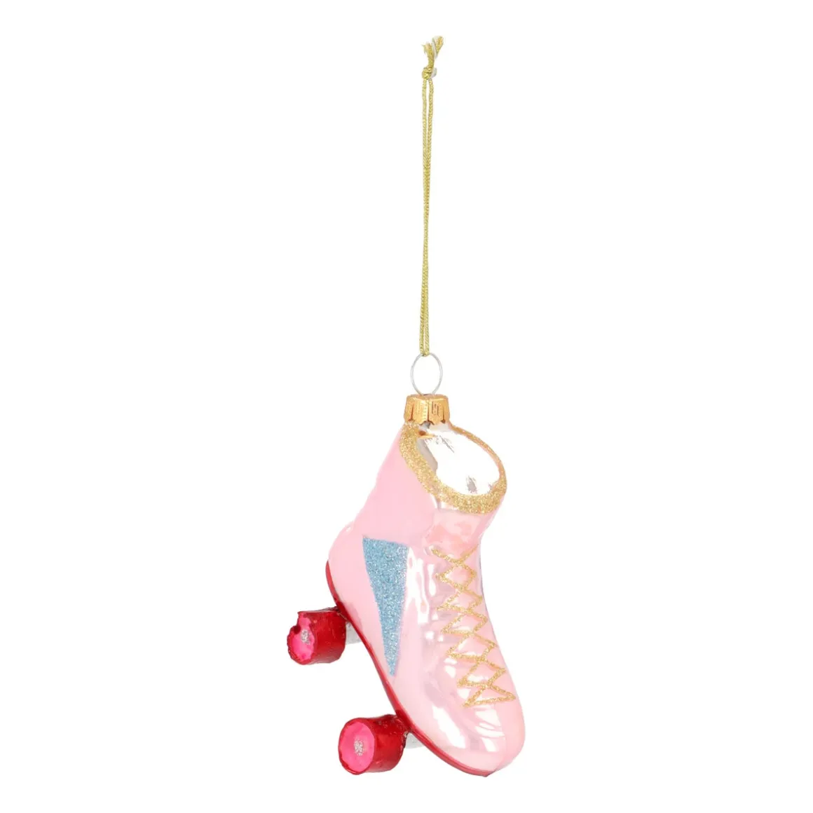 Retro Pink Roller Skate Ornament