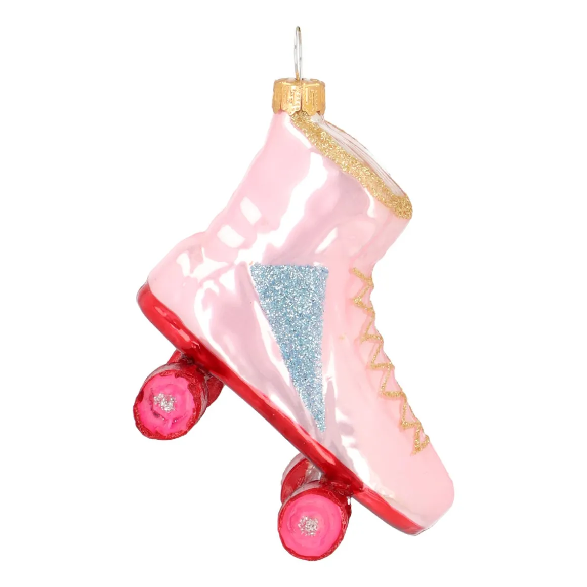 Retro Pink Roller Skate Ornament