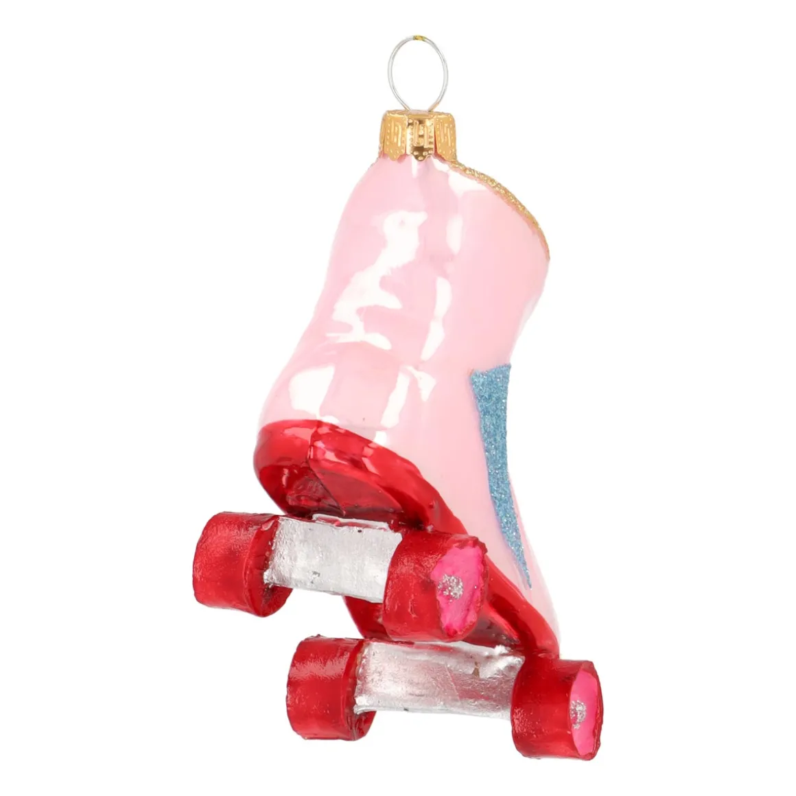 Retro Pink Roller Skate Ornament