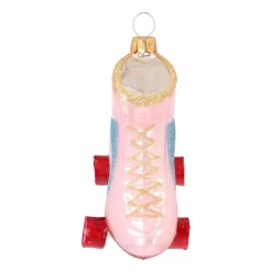 Retro Pink Roller Skate Ornament