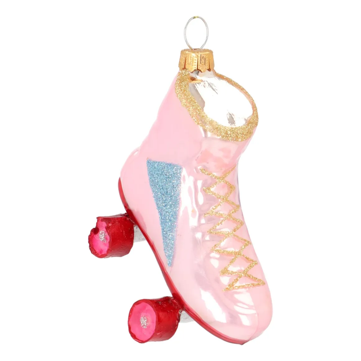 Retro Pink Roller Skate Ornament
