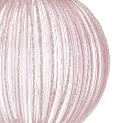 Romantic Light Pink Christmas Bauble With Transparency