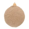 Rustic Beige Jute Christmas Bauble