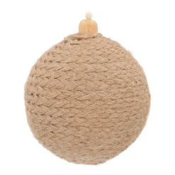 Rustic Beige Jute Christmas Bauble