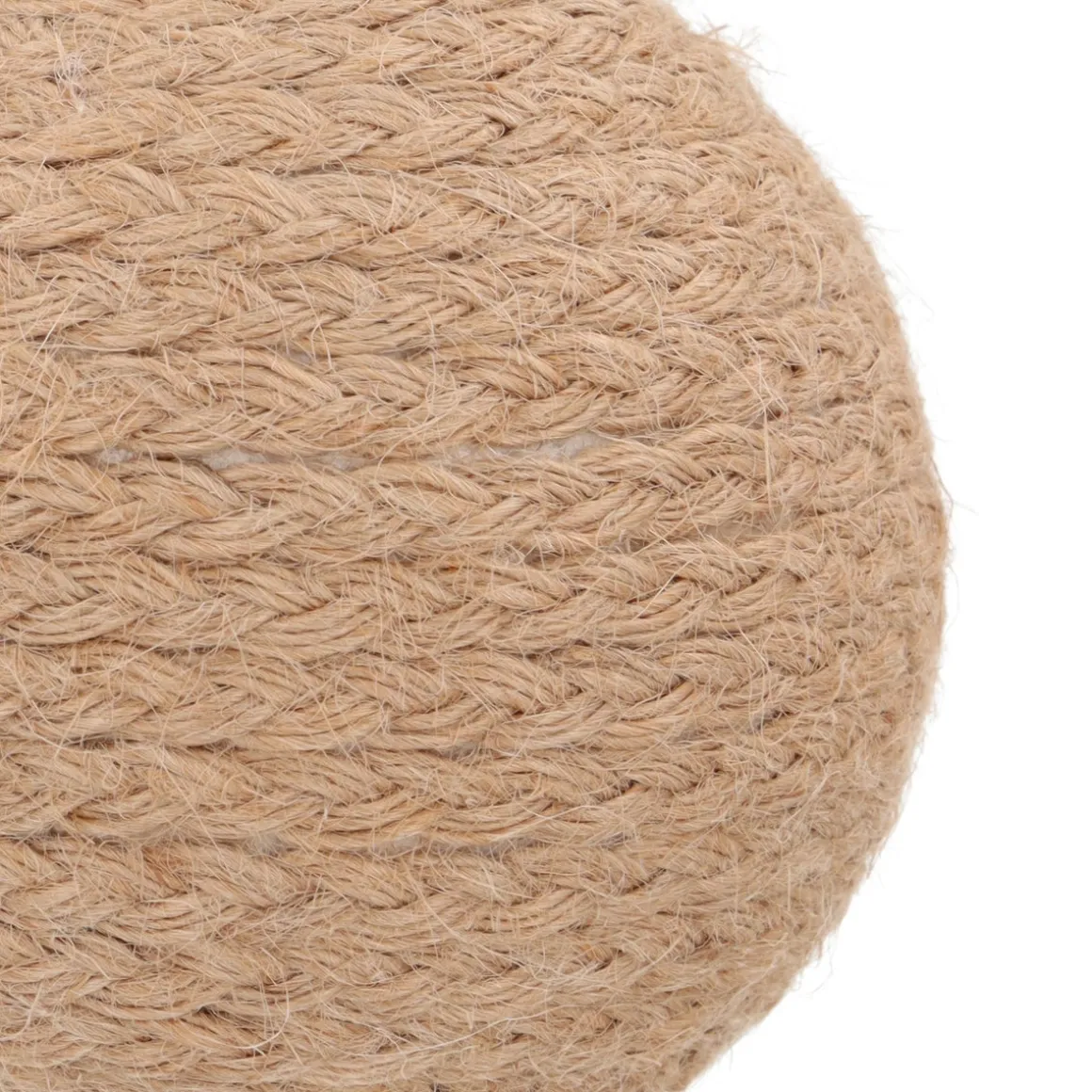 Rustic Beige Jute Christmas Bauble