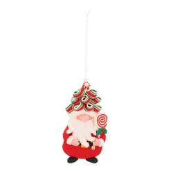Santa Claus Ornament Trendy Hair And Lollipop