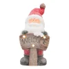 Santa Figure With 'Welcome' | Red | LED Lighting | 49cm