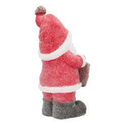 Santa Figure With 'Welcome' | Red | LED Lighting | 49cm