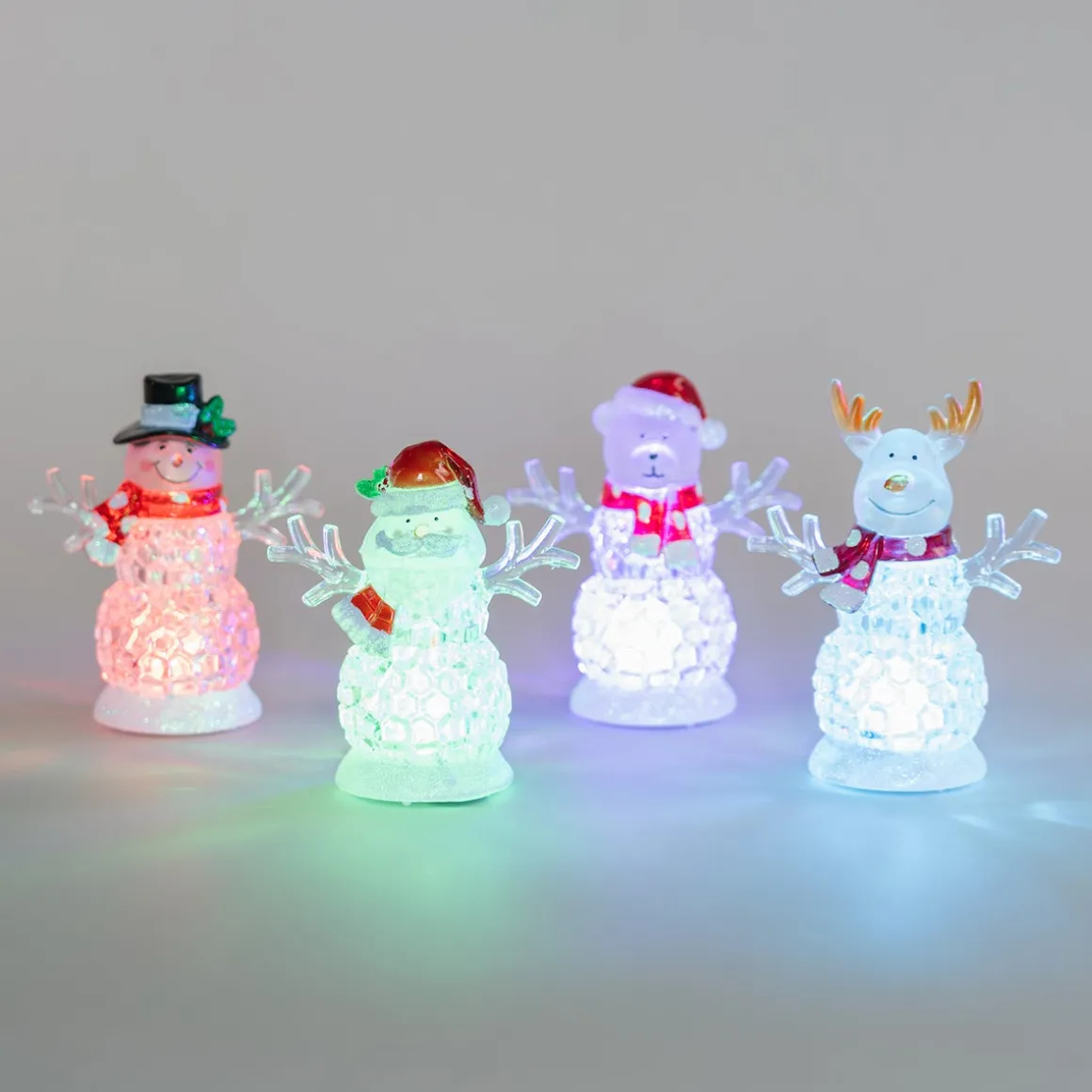 Santa With Multicolor LED Lights
