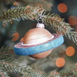 Saturn Christmas Ornament | Glass | 10 Cm