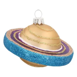 Saturn Christmas Ornament | Glass | 10 Cm