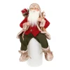 Seated Santa Claus | Bordeaux-green | 45cm /18in | Cloth