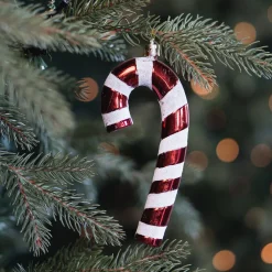 Set Of 4 Candy Cane Christmas Ornaments | 17cm (7
