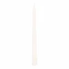 Set Of 4 Metallic White Twist Candles | 25 Cm