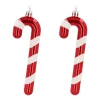 Set Of 2 Red-white Candy Canes