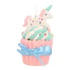 Shatterproof Christmas Ornament Unicorn Cupcake | 15 Cm