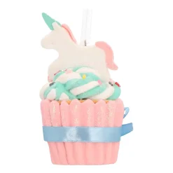Shatterproof Christmas Ornament Unicorn Cupcake | 15 Cm