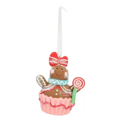 Shatterproof Christmas Ornament Gingerbread Woman | 9 Cm