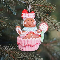 Shatterproof Christmas Ornament Gingerbread Woman | 9 Cm