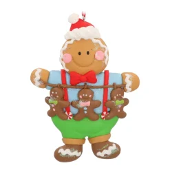 Shatterproof Christmas Ornament Gingerbread Man | Blue-green | 12 Cm
