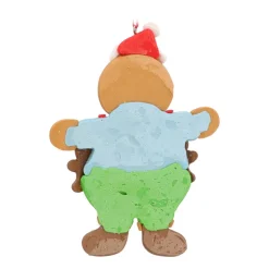 Shatterproof Christmas Ornament Gingerbread Man | Blue-green | 12 Cm