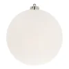 Shatterproof XL Christmas Bauble 15cm White Glitter