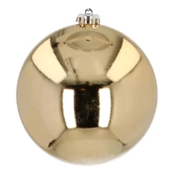 Shatterproof XL Christmas Bauble 15cm Shiny Gold