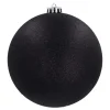 Shatterproof XL Christmas Bauble Black 15 Cm