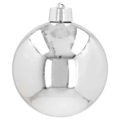 Shatterproof XXL Christmas Bauble Silver 20 Cm