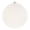 Shatterproof XXL Christmas Bauble 20cm White Glitter
