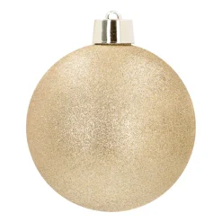 Shatterproof XXXL Christmas Bauble Gold Glitters 25 Cm