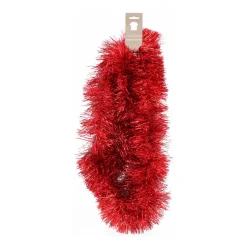 Shiny Red Christmas Garland Champagne | 270x15 Cm