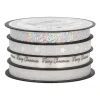 Silver Decorative Ribbon On A Roll