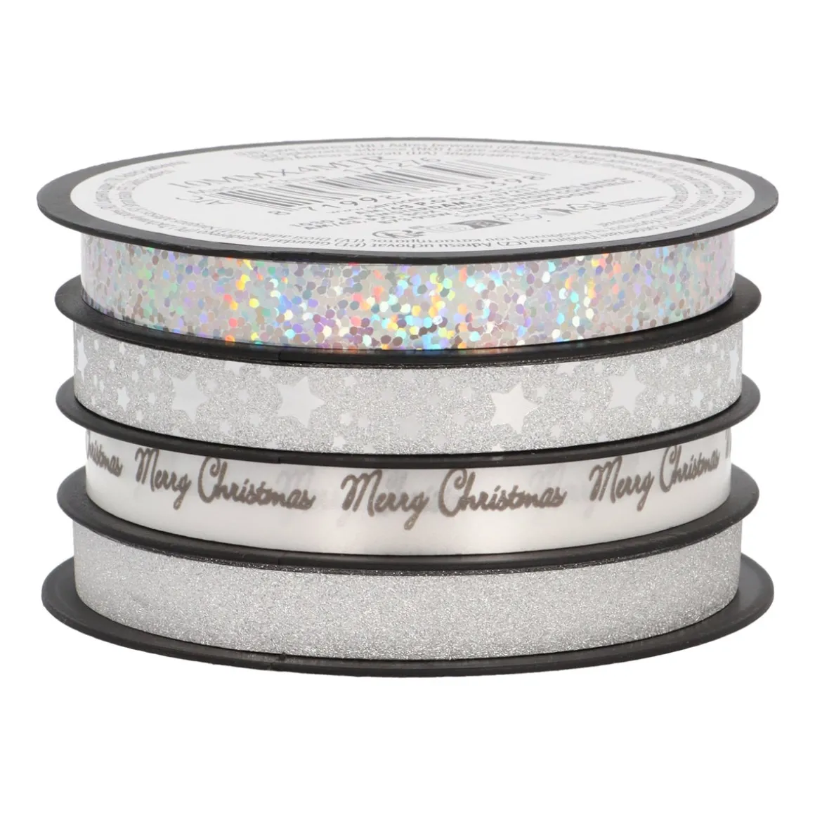 Silver Decorative Ribbon On A Roll