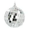 Silver Disco Ball Bauble | 6 Cm