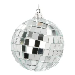 Silver Disco Ball Bauble | 6 Cm