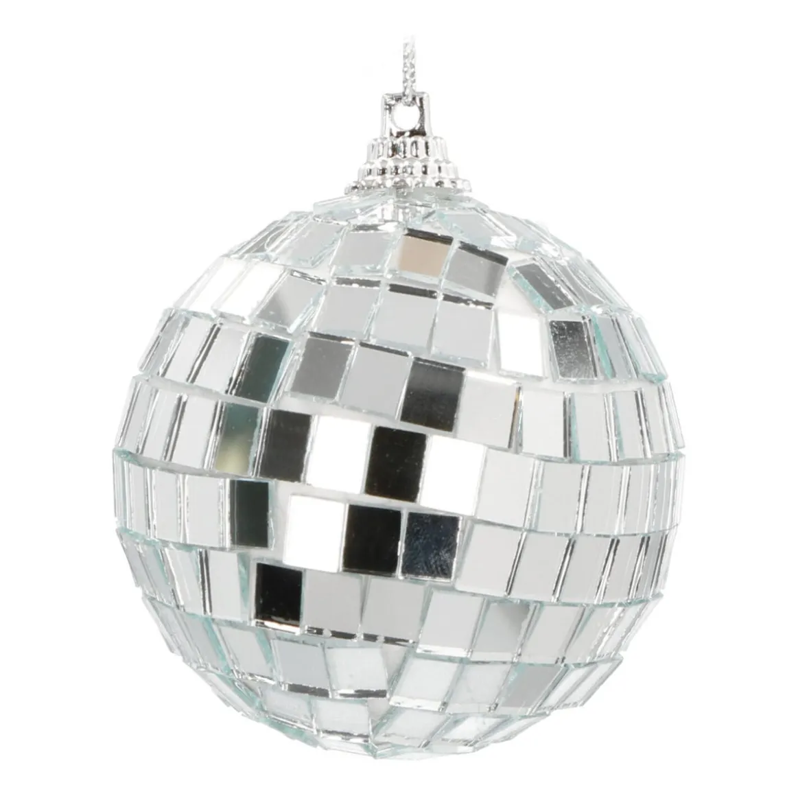 Silver Disco Ball Bauble | 6 Cm