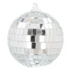 Silver Disco Christmas Bauble With Reflective Mirrors