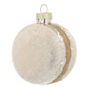 Silver Macaron Christmas Ornament